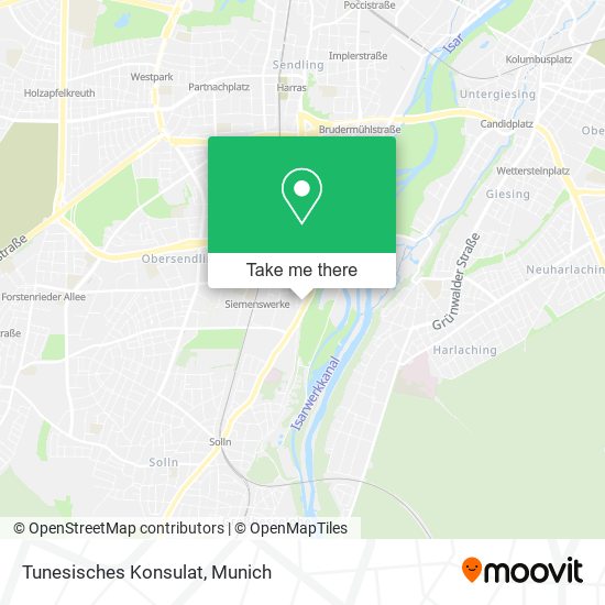 Tunesisches Konsulat map