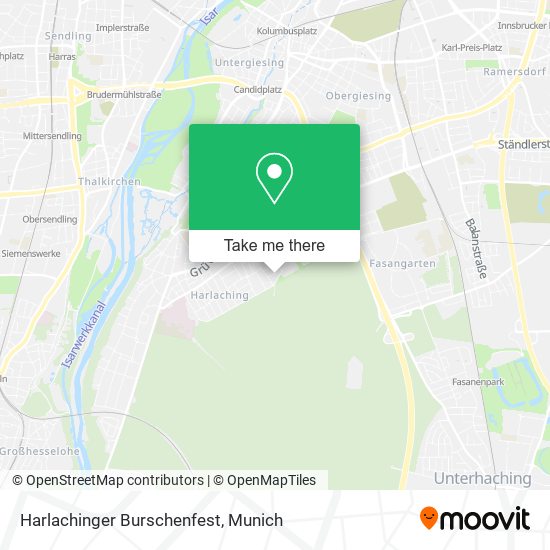 Harlachinger Burschenfest map