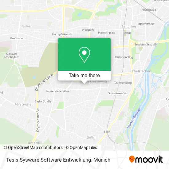 Карта Tesis Sysware Software Entwicklung