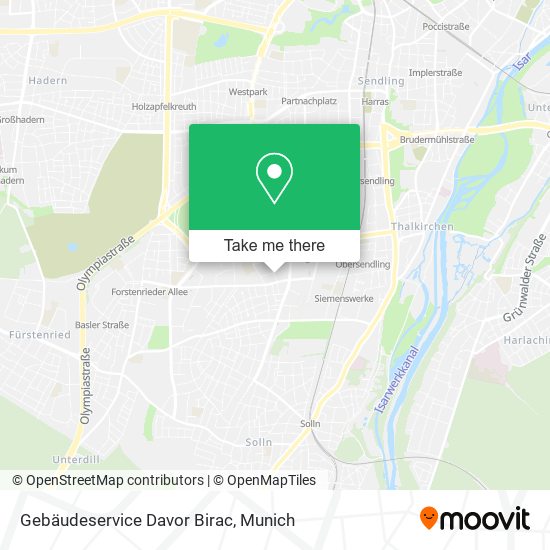Gebäudeservice Davor Birac map