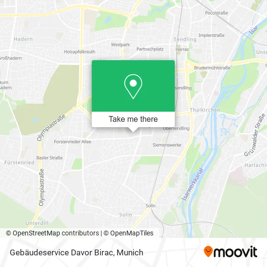 Карта Gebäudeservice Davor Birac