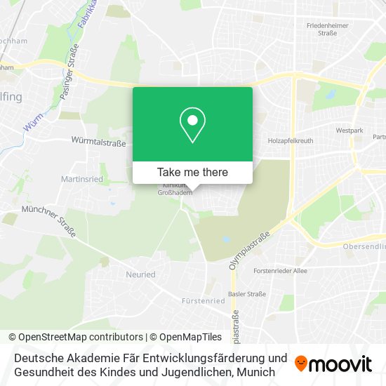 Deutsche Akademie Fãr Entwicklungsfãrderung und Gesundheit des Kindes und Jugendlichen map