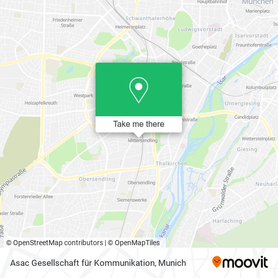 Asac Gesellschaft für Kommunikation map