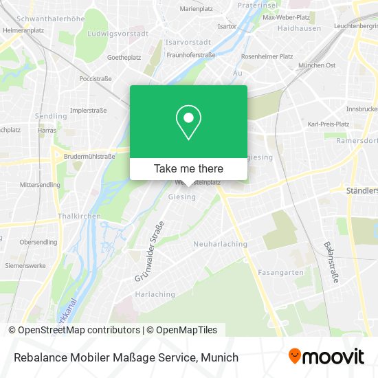Карта Rebalance Mobiler Maßage Service