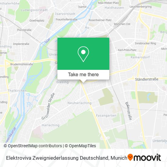 Карта Elektroviva Zweigniederlassung Deutschland