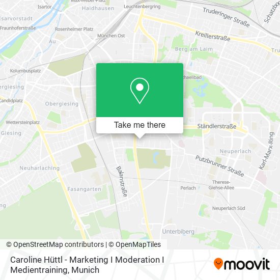 Caroline Hüttl - Marketing I Moderation I Medientraining map