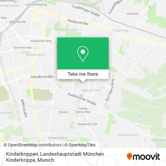 Kinderkrippen, Landeshauptstadt München Kinderkrippe map