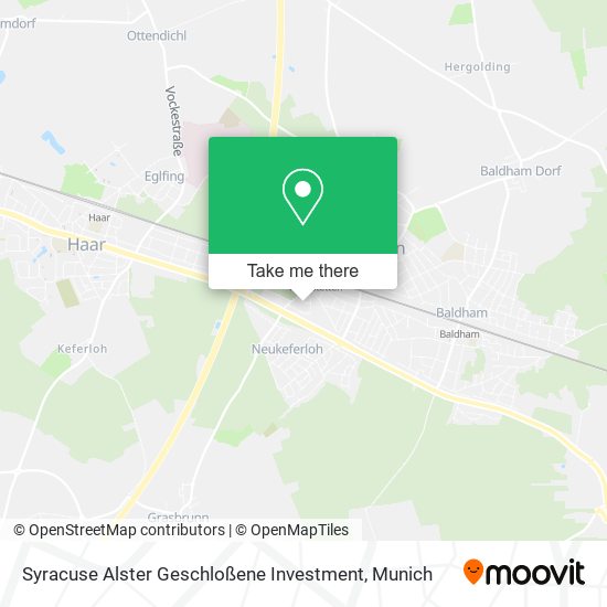 Карта Syracuse Alster Geschloßene Investment
