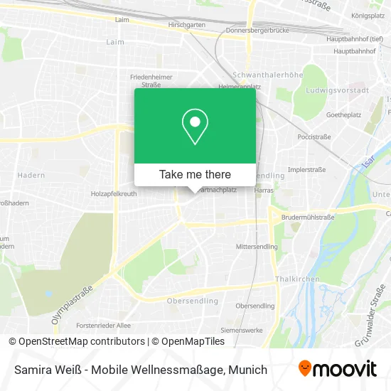 Карта Samira Weiß - Mobile Wellnessmaßage