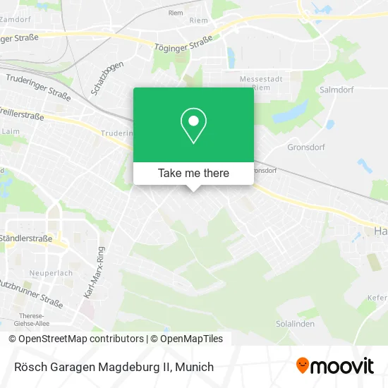 Карта Rösch Garagen Magdeburg II