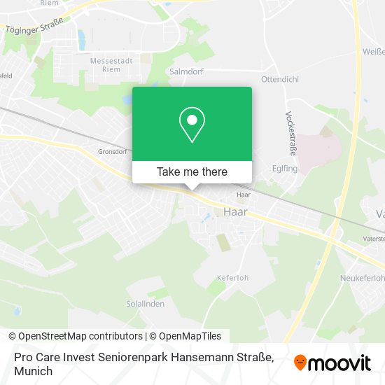 Карта Pro Care Invest Seniorenpark Hansemann Straße