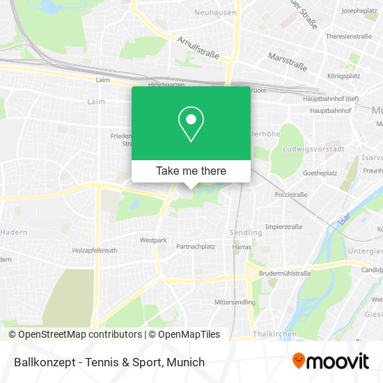 Ballkonzept - Tennis & Sport map