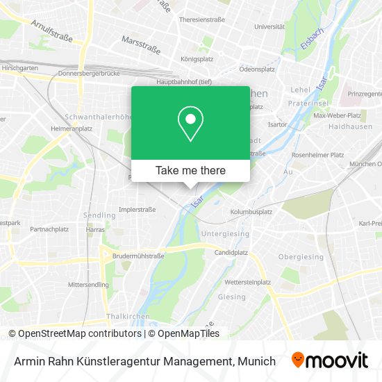 Armin Rahn Künstleragentur Management map