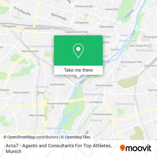 Acta7 - Agents and Consultants For Top Athletes map