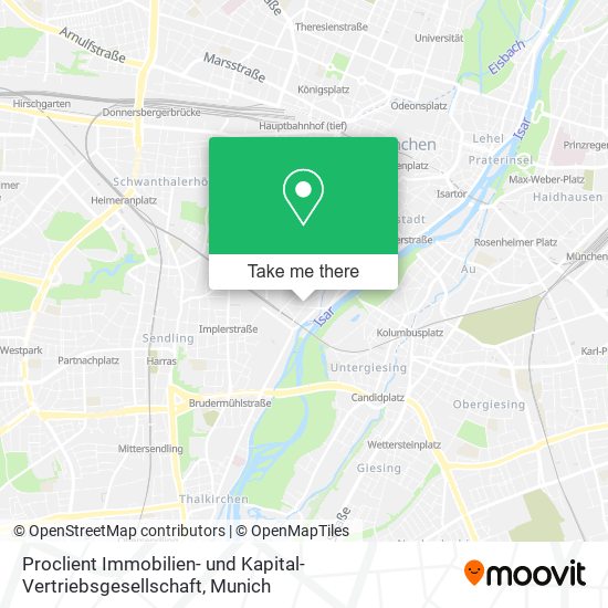 Proclient Immobilien- und Kapital-Vertriebsgesellschaft map