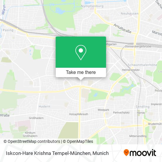 Iskcon-Hare Krishna Tempel-München map