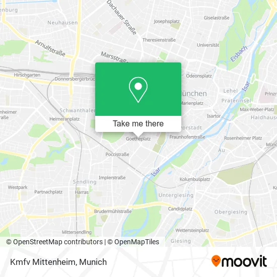 Kmfv Mittenheim map