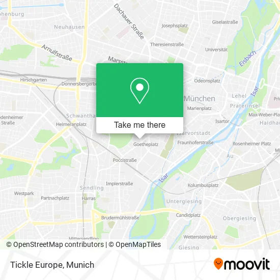 Карта Tickle Europe