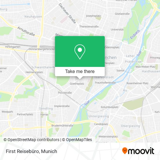 First Reisebüro map