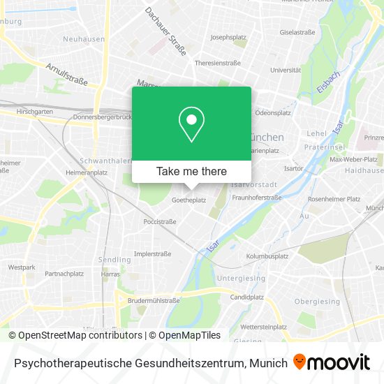 Psychotherapeutische Gesundheitszentrum map