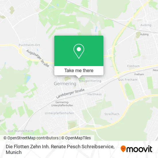 Карта Die Flotten Zehn Inh. Renate Pesch Schreibservice