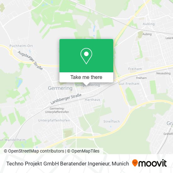 Techno Projekt GmbH Beratender Ingenieur map