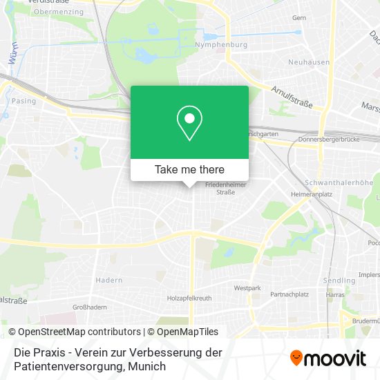 Die Praxis - Verein zur Verbesserung der Patientenversorgung map