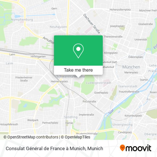 Consulat Général de France à Munich map