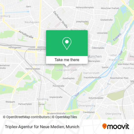Карта Triplex-Agentur für Neue Medien