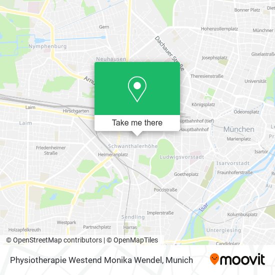 Physiotherapie Westend Monika Wendel map