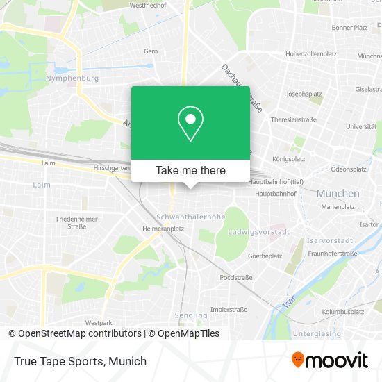 True Tape Sports map