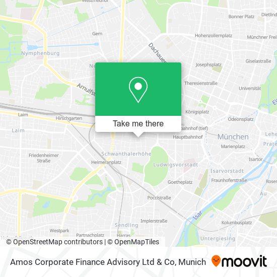 Amos Corporate Finance Advisory Ltd & Co map