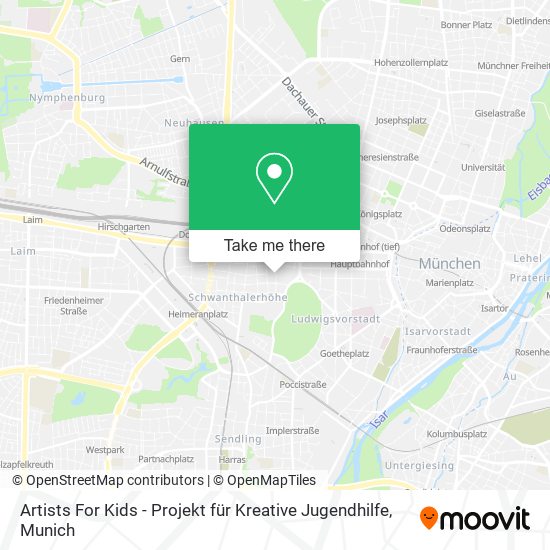 Artists For Kids - Projekt für Kreative Jugendhilfe map