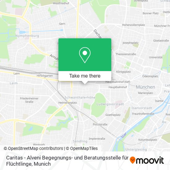 Карта Caritas - Alveni Begegnungs- und Beratungsstelle für Flüchtlinge