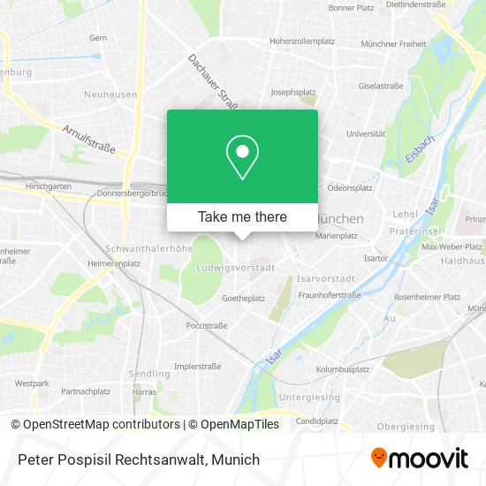 Карта Peter Pospisil Rechtsanwalt