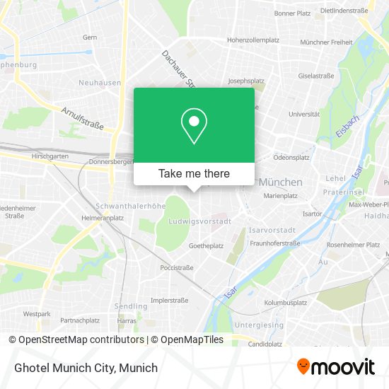Карта Ghotel Munich City