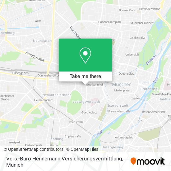 Vers.-Büro Hennemann Versicherungsvermittlung map