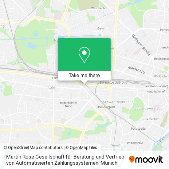 Martin Rose Gesellschaft für Beratung und Vertrieb von Automatisierten Zahlungssystemen map