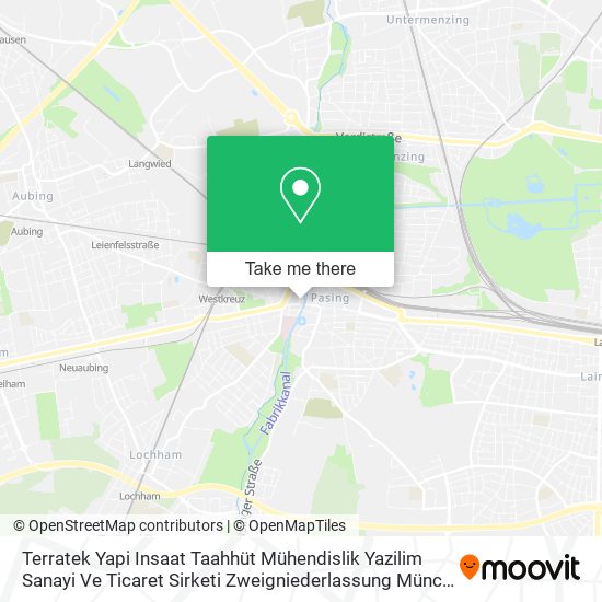 Карта Terratek Yapi Insaat Taahhüt Mühendislik Yazilim Sanayi Ve Ticaret Sirketi Zweigniederlassung Münch