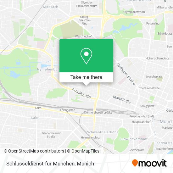 Карта Schlüsseldienst für München