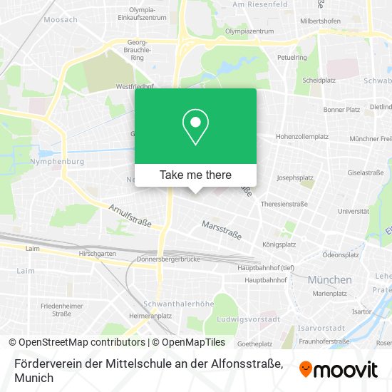 Förderverein der Mittelschule an der Alfonsstraße map