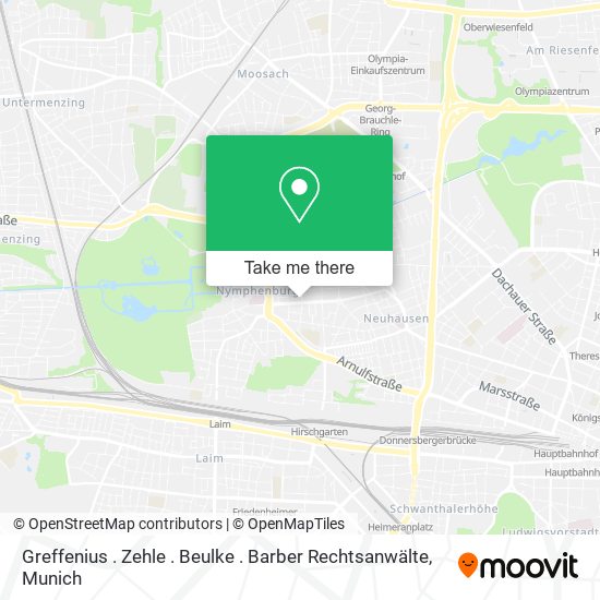 Greffenius . Zehle . Beulke . Barber Rechtsanwälte map