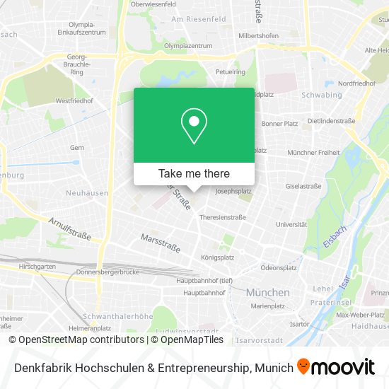 Denkfabrik Hochschulen & Entrepreneurship map