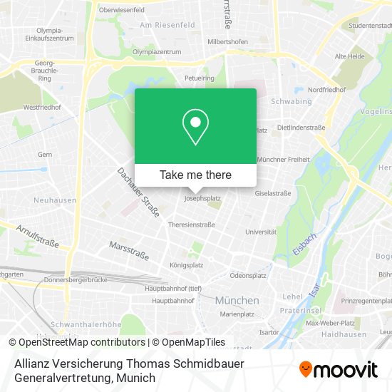 Allianz Versicherung Thomas Schmidbauer Generalvertretung map