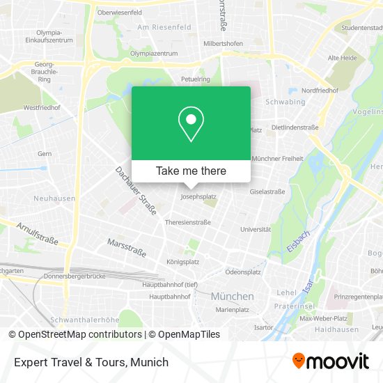 Expert Travel & Tours map