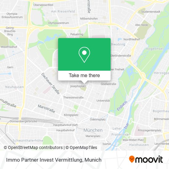 Immo Partner Invest Vermittlung map