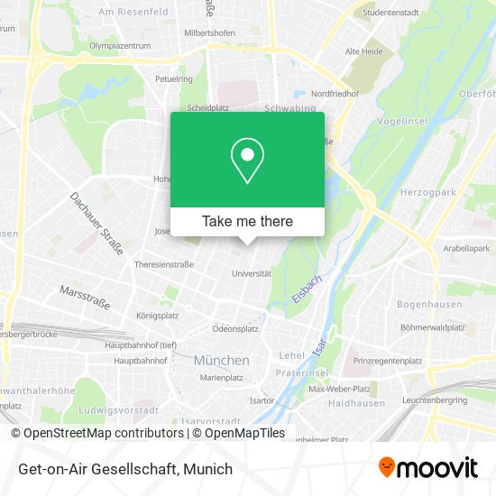 Get-on-Air Gesellschaft map