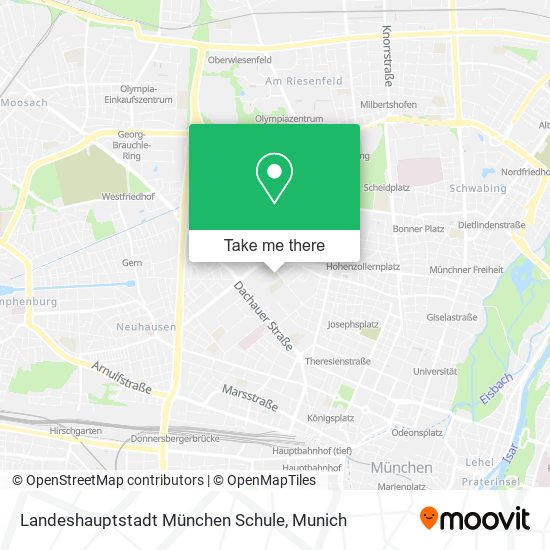 Карта Landeshauptstadt München Schule
