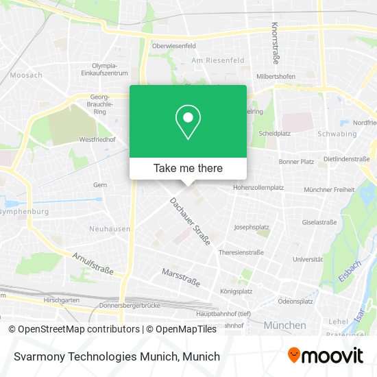 Svarmony Technologies Munich map