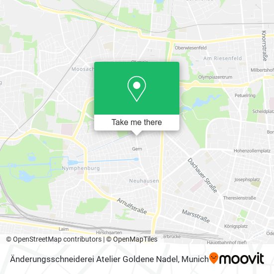 Änderungsschneiderei Atelier Goldene Nadel map
